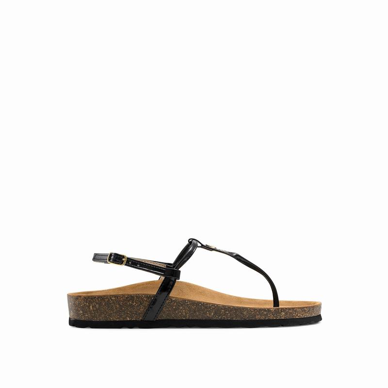 Russell & Bromley Teebird T-Bar Sandals Women's Black [RZS4451HI]